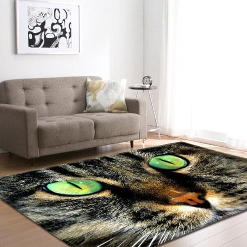New Creative Animal Cat 3D Printing Carpets for Living room Bedroom Rug Antiskid Child play Area Rugs Cartoon Kids Room Game Mat