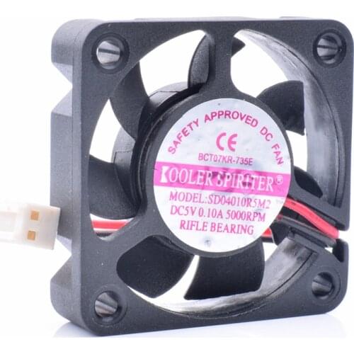 New SD04010R5M2 4010 4cm 40x40x10mm DC5V 0.10A small router quiet cooling fan 5000 rpm