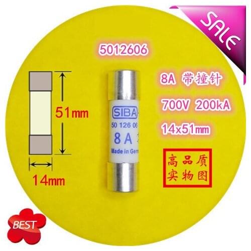 Fuse Tube 5012606 8A gR AC 690V 700V 14x51 mm Fuse