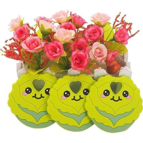 Chenkai 5PCS Silicone Cabbage Teether Baby Teething BPA Free Sensory Pacifier DIY Infant Necklace Pendant Teething Chewing Toy