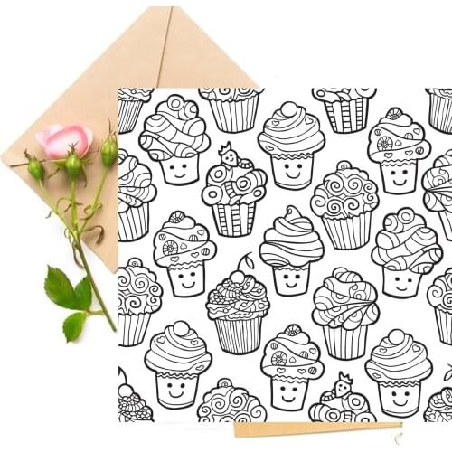 Cake Background Clear Stamps For DIY Scrapbooking Card Making Silicone Stamps Fun Decoration Supplies