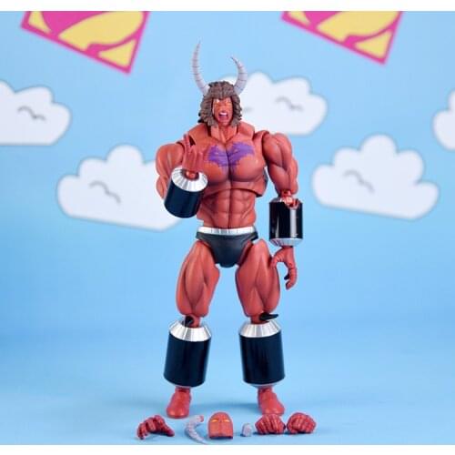 SHF Japan Animi 6inch Kinnikuman Brocken Jr Buffaloman Asura Limited Version Bulk Collection Action Figure for Fans Holiday Gift