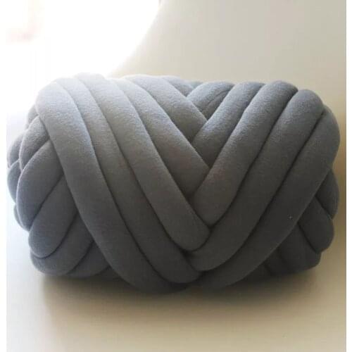 Super Chunky Yarn Washable Hand Knitting Yarn Blanket Yarn Cotton Tube Yarn Merino Wool Alternative Pet Friendly 250g