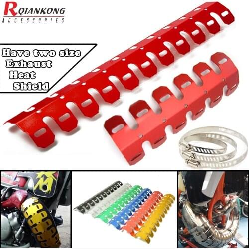 Motorcycle Exhaust Muffler Pipe Leg Protector Dirt Bike Heat Shield Covers For Honda CRF250R CRF450R CRF250L CRF230M CRF230L FTR