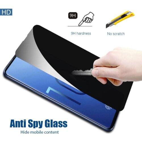9D Anti Spy Glass Film On Samsung A71 A51 A41 A42 A31 A21 A11 A12 A01 A02 Privacy Screen Protector On Samsung A9 A8 A7 A6 2018