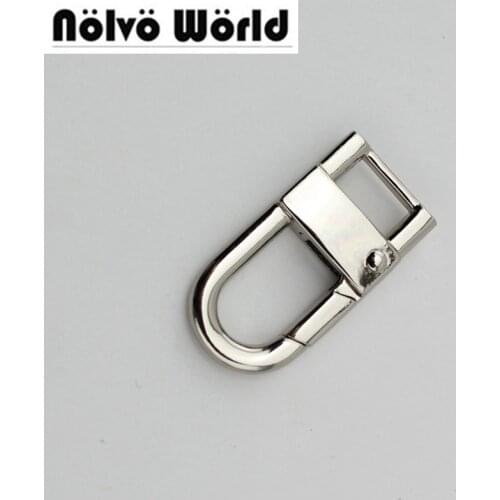 30pcs High quality 10mm clasp metal clip swivel dog leash hardware diy purse adjusted strap rigger snap hook silver