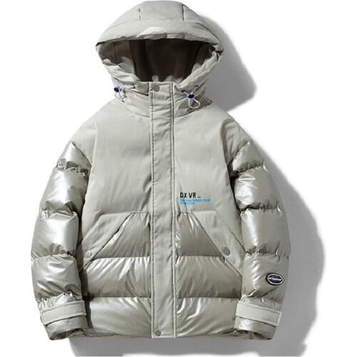 Winter Jacket Men Thick Coat New Down Padded Jacket Trendy Brand Tooling Large Pocket Padded Jacket Loose Fashion Hooded Jacket