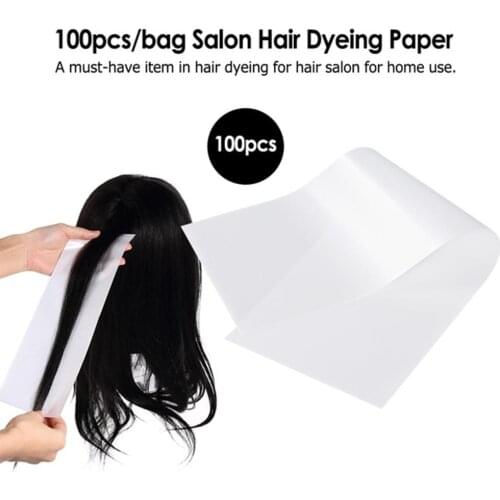 100 pieces / set of reusable salon hair dye plastic paper hairdressing special hair dye paper