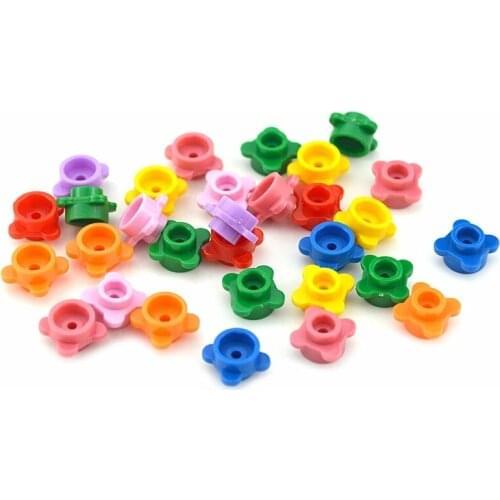 300pcs DIY Blocks Building Bricks Flowers Grass Educational Assemblage MOC Plant Floret Construction Toys Compatible With Leduo
