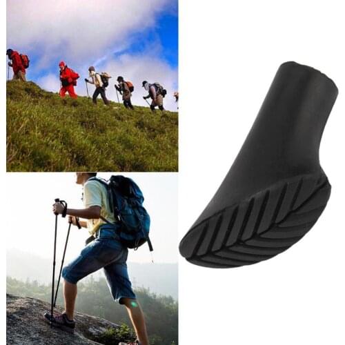 6Pcs Trekking pole cane climb outdoor camp nordic walk stick hike protector cap tip rubber replacement alpenstock