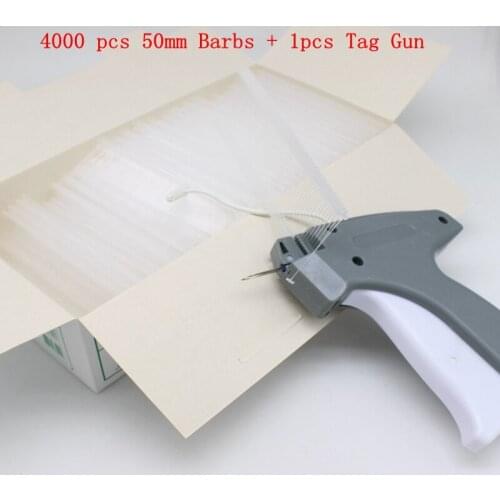 1set Brand Tag + 55mm 4000pcs Barbs Regular Clothing Garment Price Label Tagging Tag Gun