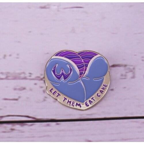 Queen Marie Anoinette brooch French revolution badge perfect accessory for pastry chefs