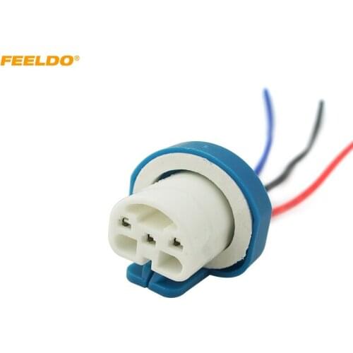 FEELDO 30Pcs 9007 Ceramic Socket Xenon Lamp Wiring Harness for Headlight 9007 Light Bulb Holder Connector Adapter #FD-5462