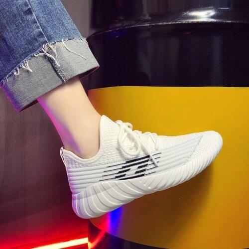 2019 Fashion Summer Ladies Sneakers for Women Breathable Mesh Shoes Black Pink Shoes Woman White Trainers Platform Sneakers