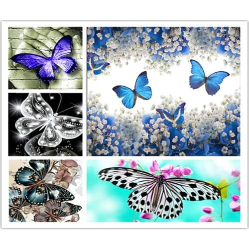 Multi style 5d diy diamond painting "Butterfly" full square drill 3D diamond mosaic decorative painting crafts