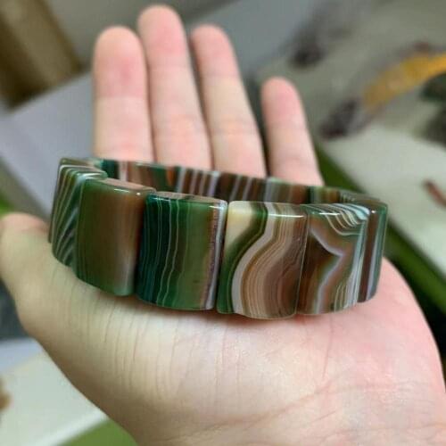 Natural botswana agate/Sardonyx stone beads bracelet natural gemstone bangle fine jewelry woman for gift wholesale