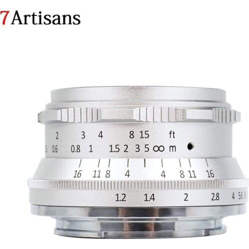 7artisans 35mm F1.2 APS-C Manual Focus Lens Widely for Canon EOS-M Mirrorless Camera