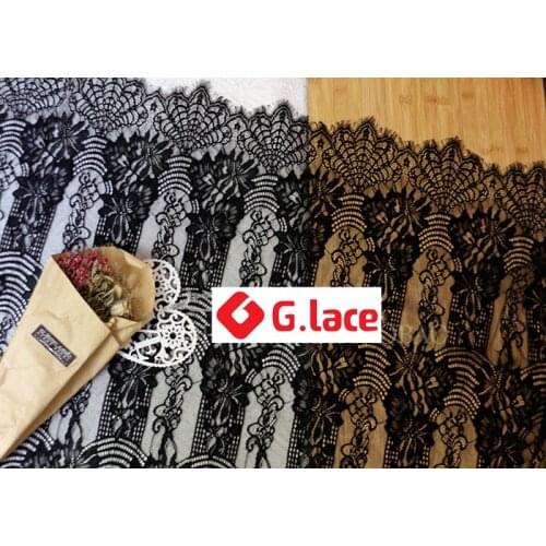GLACE 3M/Lot Wide1.5M New European style thickening eyelash lace fabric DIY dress wedding tablecloth decorative fabric TX375