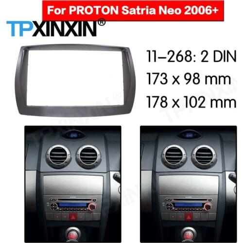 2 DIN Car DVD Player Frame For PROTON SATRIA NEO 2006 2007 2008 2009 2010-2019 Auto Radio Multimedia Navigation Fitting Fascia