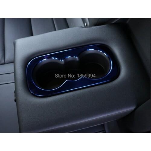 REAR SEAT DRINK CUP HOLDER CHROME TRIM COVER BEZEL SURROUND FRAME FOR 2017 2018 2019 RENAULT KOLEOS 2TH