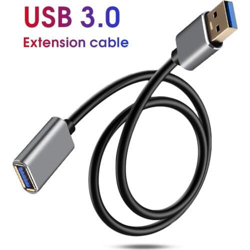 USB 3.0 Extension Cable Round Extend Cable AM/AF 1m For PC TV PS4 Computer Laptop Mouse Game Controller Extender