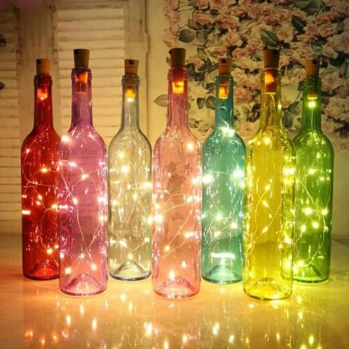 Party Decorations Bottle Cork LED Lights String Wine Bottle Stopper Light Bar Birthday Wedding Bachelor Party Supplies 2M 20LEDs