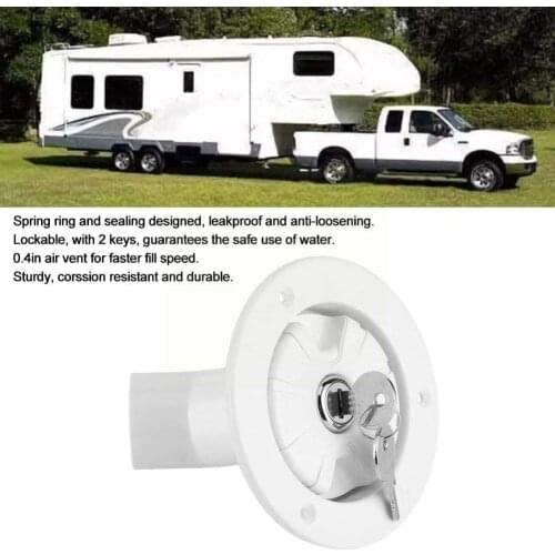 RV Parts Fill Water Filter Can Be Used Camping White Accessories To Boat Caravan The RV Lock Camping Trailer O3C5