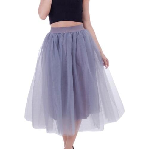 Spring New Sweet Long Mesh Skirts Princess High Waist Ruffled Vintage Tiered Tulle Pleated Ropa Mujer Skirts Gothic Skirts Women