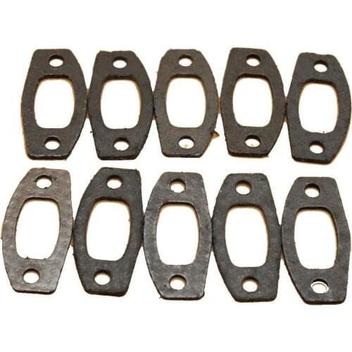 10pcs/lot Silencer Muffler Sealing Gasket Fit HUSQVARNA 55, 55 RANCHER, 51, 50 Petrol Gasoline Chainsaw Repalce Part 537127901