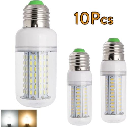 10Pcs/Lot Dimmable LED Corn Bulb E27 SMD 4014 LED 14W 18W 25W Lamp 64LEDs 80LEDs 126LEDs LED Light Chandelier Replace Halogen