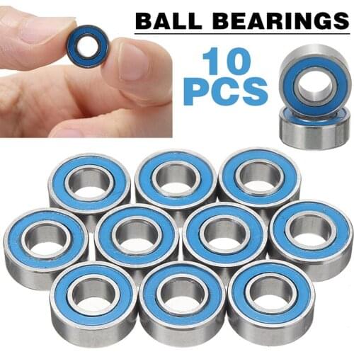 10pcs MR115 2RS Ball Bearings Deep Groove Rubber Sealed Wheel Hub Miniature Ball Steel Bearing For Mechanical Parts