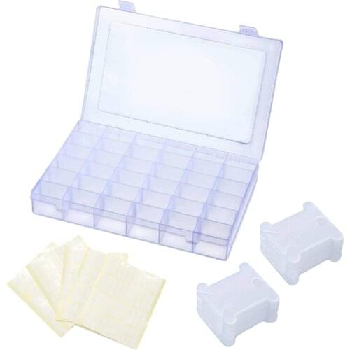 106Pcs Floss Bobbin Stickers Embroidery Thread Winding Board DIY Cross Stitch Storage Box Complete Sewing Accessories Kit Spool