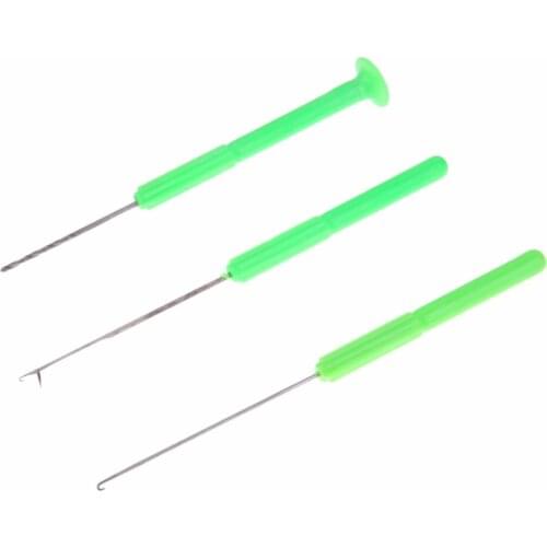 3 in 1 Combo Set Carp Fishing Rigging Bait Needle Kit Fish Drill Tackle Rigging Tool Kit with Hook/Stringer/Drill Fishing Tackle