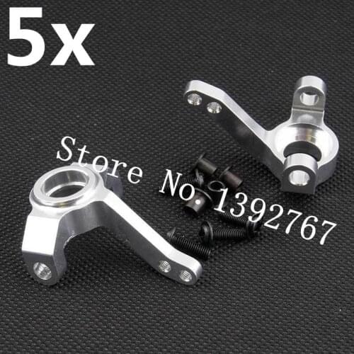 5Pairs/Lot OEM For AXIAL SCX10 1/10 Upgrade Parts RC Car OP Aluminum Alloy Front Knuckle Arm Upright Steering SCX10-01 Metal