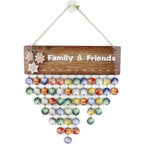 White DIY Sublimation Blank Small Ornaments Custom Heat Transfer Blank Family Friend Date Mark Birthday Reminder Card