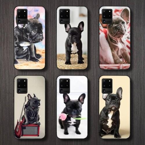 Lovely French bulldog dog animal Phone Case For Samsung galaxy A S note 10 7 8 9 20 30 31 40 50 51 70 71 21 s ultra plus