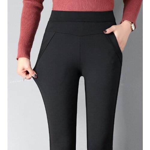 HIKAEOM Women's Velvet Trousers
