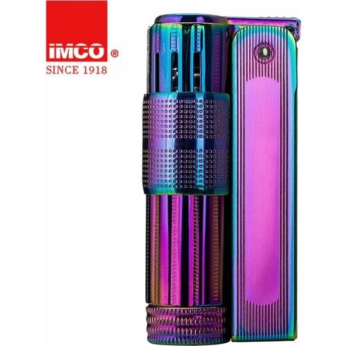IMCO 6700 Austria oil retro trenches lighter Stainless steel windbrek grinding wheel sealed oil tank gift box smoking tool