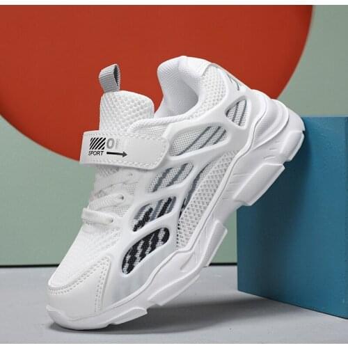 Kids Shoes Fashion Sneakers Girls Summer New White Shoes Outdoor Sports Shoes Thick Soled Girls Shoes Children Shoes Size 25-37