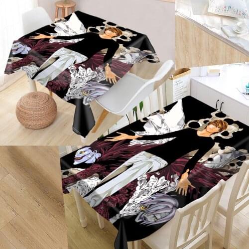 Best Death Note Filme Custom Table Cloth Rectangular Oxford Print Waterproof Oilproof Square Table Cover Wedding Tablecloth P