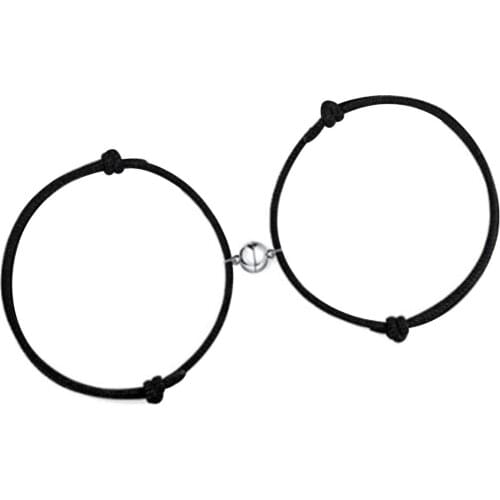 Magnet Couple Durable Bracelet Adjustable Strap Simplicity Jewelry Gift Braided Bell Exquisite Bracelet