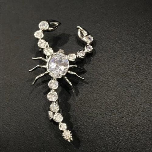 Insect copper with cubic zircon scorpion brooch unisex jewelry fashion jewelry for Men & women decoration