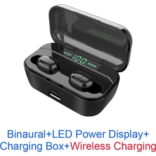 Mini Earbuds G6S TWS IPX5 Waterproof LED Display Qi Wireless Charging Box 5.0 Bluetooth Earphone Multi-functional Sports Headset