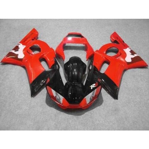 !Motorcycle Fairing kit for YAMAHA YZFR6 98 99 00 01 02 YZF R6 1998 2000 2002 YZF600 Red gloss black Fairings Set+7gifts YX19