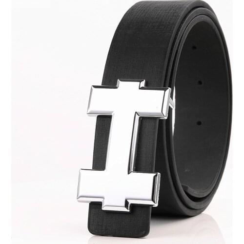 2021 Luxury Designer H Brand Designer Belts Men High Quality Male PU Leather Women Belt Buckle Strap for Jeans Black size 110cm