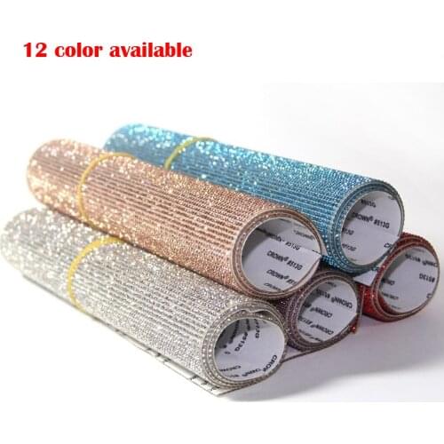 Crystals Stickers DIY Decoration Sticker with Rhinestone for Car Home Mobile Phone Laptop Personalized Styling Stickers