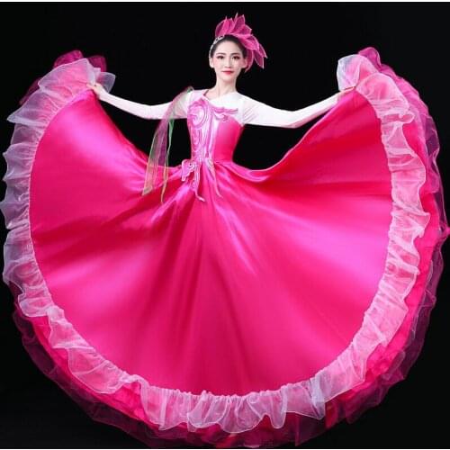 Customized folk amazing elegant festival Opening performance dress female adult new style grand stage annual meeting long dress