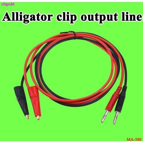 Banana Plug to Alligator Clip DC regulated power supply output cable Connecting Line 2.5 square 13AWG32A soft silicone line