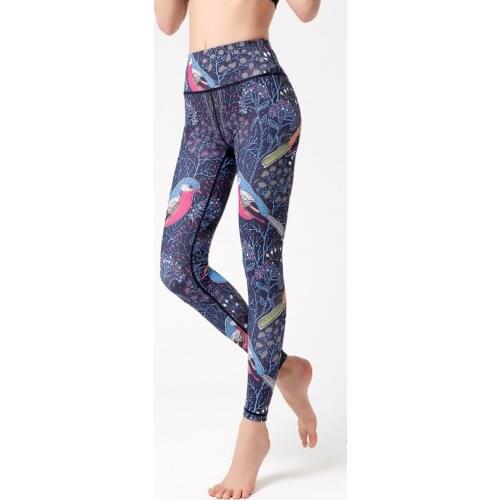 Sportswear Yoga Pants Print High Waist Leggings Gym Elastic Sports Tights Women Fitness Running Workout Trousers Girls,ZF534