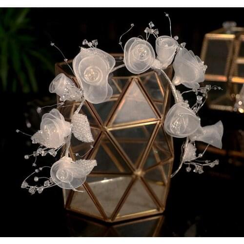 Wedding Bridal Headdress Juan Yarn Fashion Photo Location Handmade Hair Band Accessories Makeup Hair Accessories